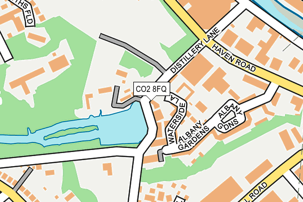 CO2 8FQ map - OS OpenMap – Local (Ordnance Survey)