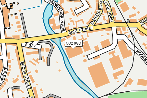 CO2 8GD map - OS OpenMap – Local (Ordnance Survey)