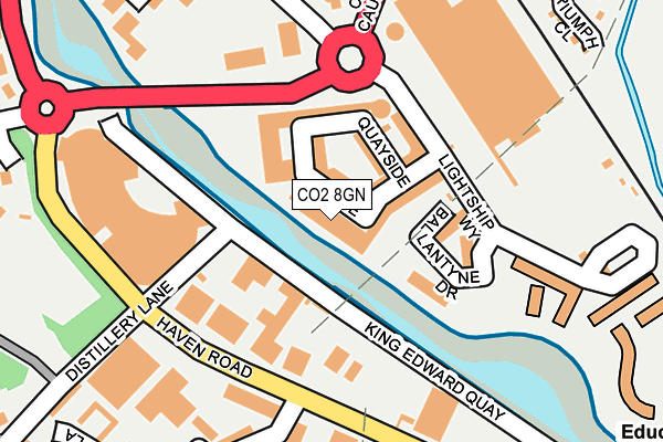 CO2 8GN map - OS OpenMap – Local (Ordnance Survey)