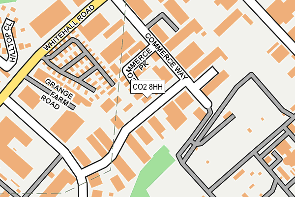 CO2 8HH map - OS OpenMap – Local (Ordnance Survey)