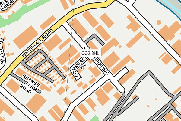 CO2 8HL map - OS OpenMap – Local (Ordnance Survey)