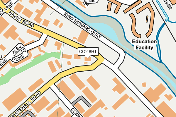 CO2 8HT map - OS OpenMap – Local (Ordnance Survey)