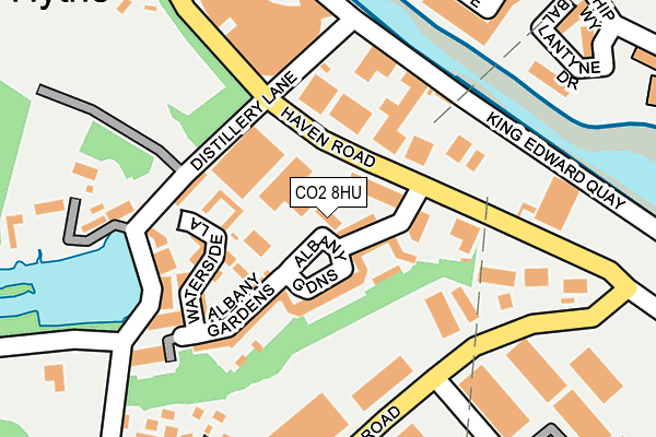 CO2 8HU map - OS OpenMap – Local (Ordnance Survey)
