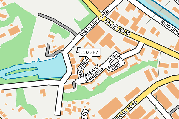 CO2 8HZ map - OS OpenMap – Local (Ordnance Survey)