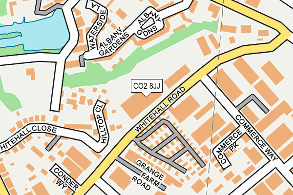 CO2 8JJ map - OS OpenMap – Local (Ordnance Survey)