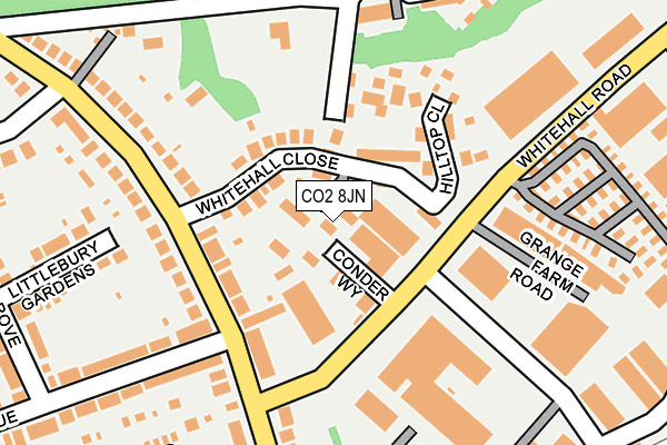 CO2 8JN map - OS OpenMap – Local (Ordnance Survey)