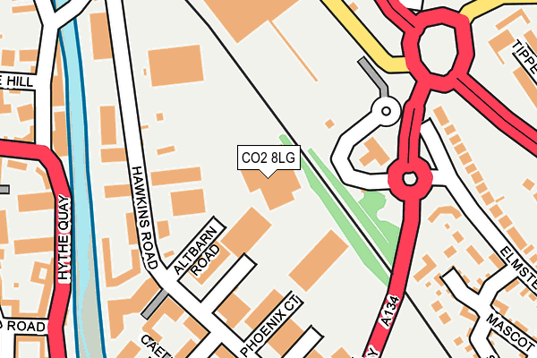 CO2 8LG map - OS OpenMap – Local (Ordnance Survey)