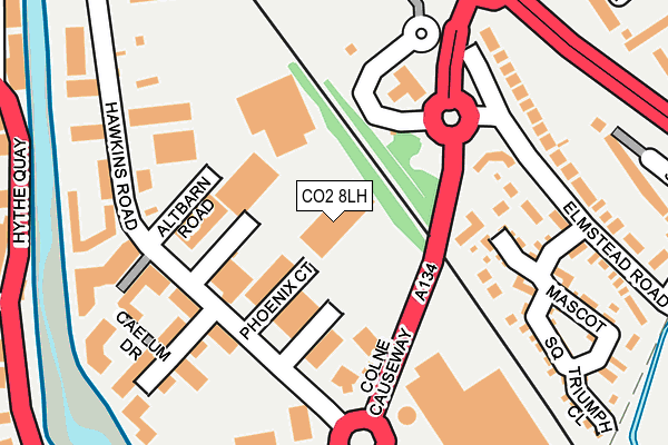 CO2 8LH map - OS OpenMap – Local (Ordnance Survey)