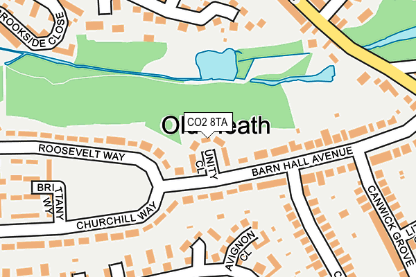 CO2 8TA map - OS OpenMap – Local (Ordnance Survey)