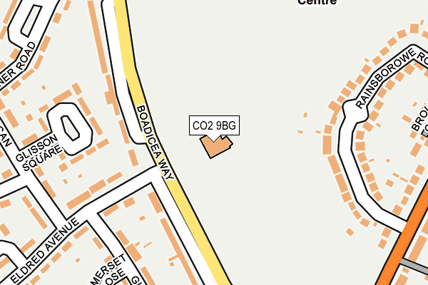 CO2 9BG map - OS OpenMap – Local (Ordnance Survey)