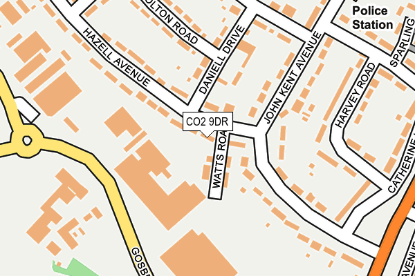 CO2 9DR map - OS OpenMap – Local (Ordnance Survey)