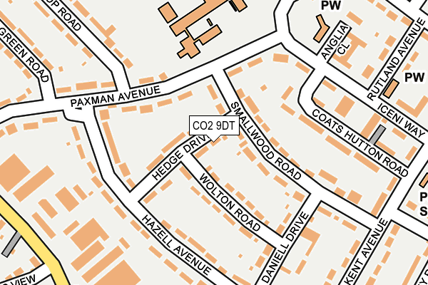 CO2 9DT map - OS OpenMap – Local (Ordnance Survey)