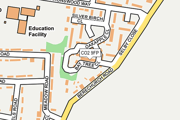 CO2 9FP map - OS OpenMap – Local (Ordnance Survey)