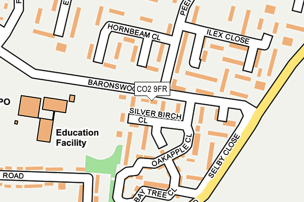 CO2 9FR map - OS OpenMap – Local (Ordnance Survey)