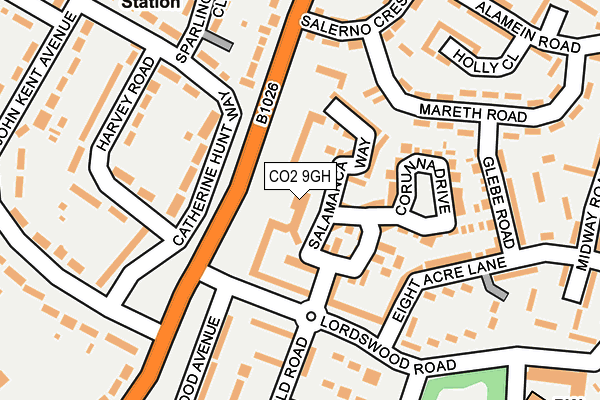 CO2 9GH map - OS OpenMap – Local (Ordnance Survey)