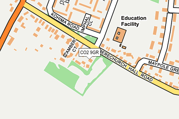 CO2 9GR map - OS OpenMap – Local (Ordnance Survey)