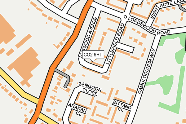 CO2 9HT map - OS OpenMap – Local (Ordnance Survey)