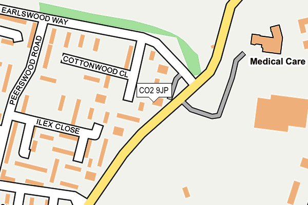 CO2 9JP map - OS OpenMap – Local (Ordnance Survey)