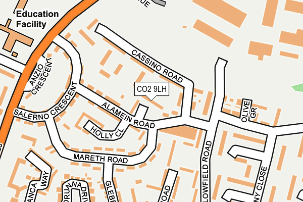 CO2 9LH map - OS OpenMap – Local (Ordnance Survey)