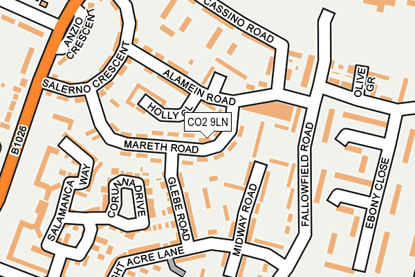 CO2 9LN map - OS OpenMap – Local (Ordnance Survey)