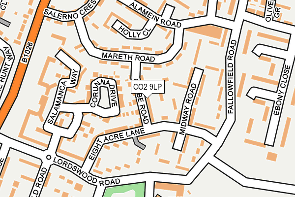 CO2 9LP map - OS OpenMap – Local (Ordnance Survey)