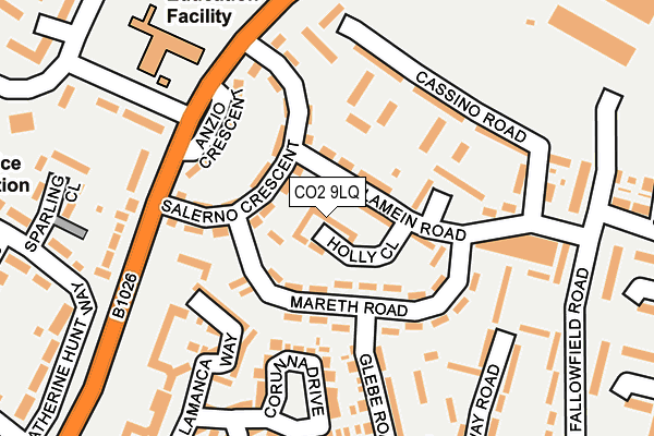 CO2 9LQ map - OS OpenMap – Local (Ordnance Survey)