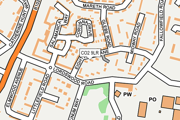 CO2 9LR map - OS OpenMap – Local (Ordnance Survey)