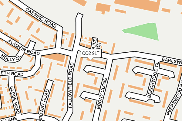 CO2 9LT map - OS OpenMap – Local (Ordnance Survey)