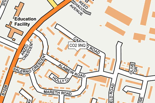 CO2 9NQ map - OS OpenMap – Local (Ordnance Survey)