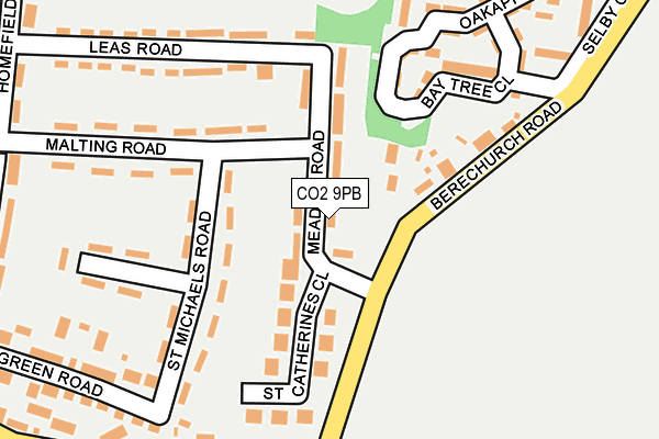 CO2 9PB map - OS OpenMap – Local (Ordnance Survey)