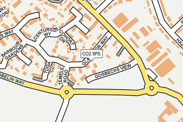 CO2 9PS map - OS OpenMap – Local (Ordnance Survey)