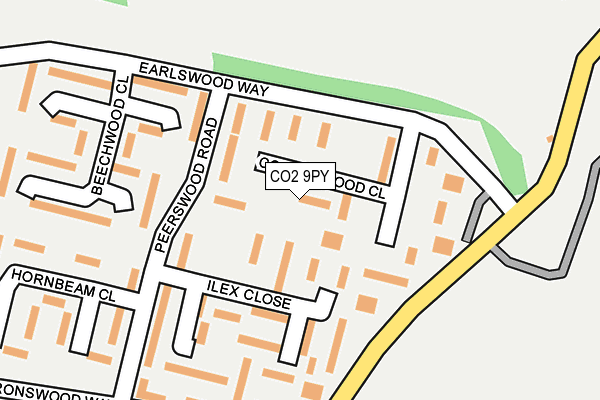 CO2 9PY map - OS OpenMap – Local (Ordnance Survey)