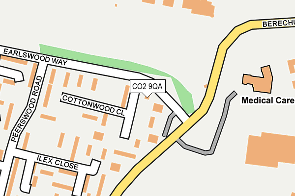 CO2 9QA map - OS OpenMap – Local (Ordnance Survey)