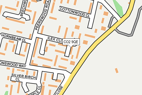 CO2 9QE map - OS OpenMap – Local (Ordnance Survey)