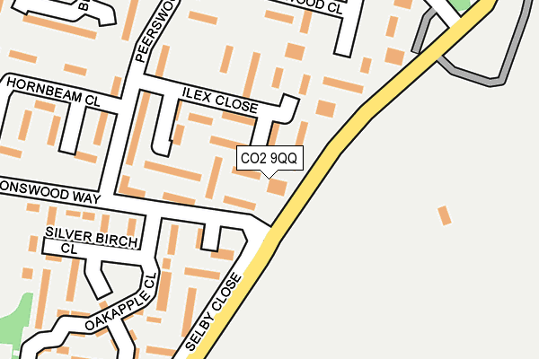 CO2 9QQ map - OS OpenMap – Local (Ordnance Survey)