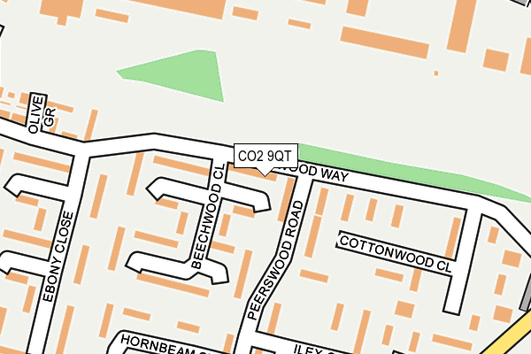 CO2 9QT map - OS OpenMap – Local (Ordnance Survey)