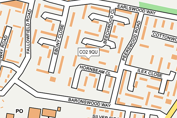 CO2 9QU map - OS OpenMap – Local (Ordnance Survey)