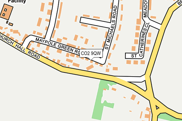 CO2 9QW map - OS OpenMap – Local (Ordnance Survey)