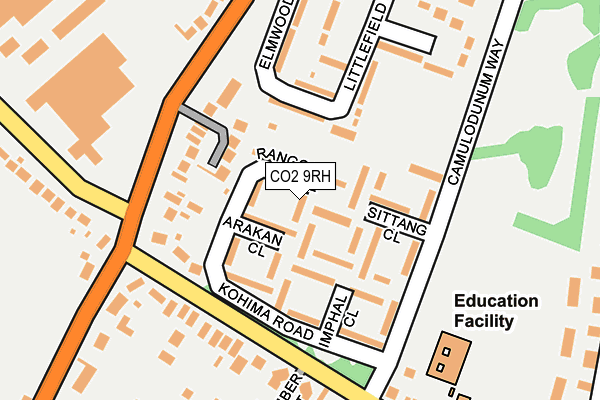 CO2 9RH map - OS OpenMap – Local (Ordnance Survey)