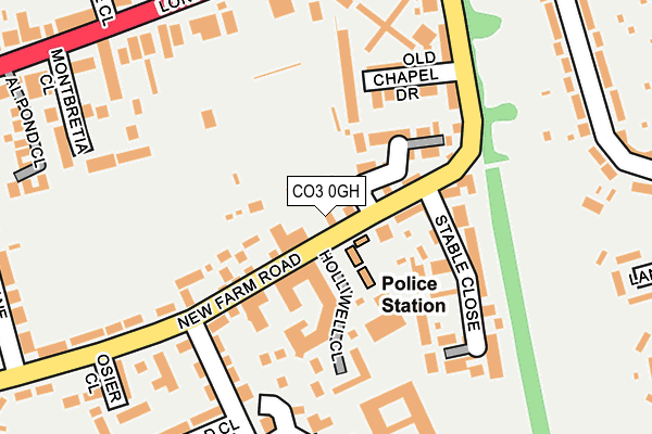 CO3 0GH map - OS OpenMap – Local (Ordnance Survey)