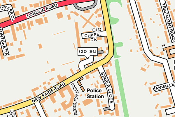 CO3 0GJ map - OS OpenMap – Local (Ordnance Survey)