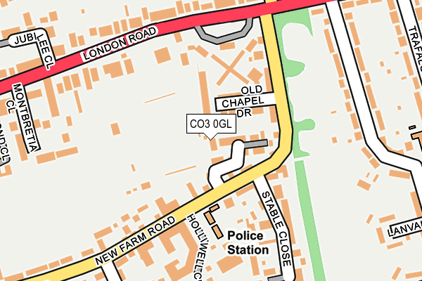 CO3 0GL map - OS OpenMap – Local (Ordnance Survey)