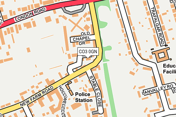 CO3 0GN map - OS OpenMap – Local (Ordnance Survey)