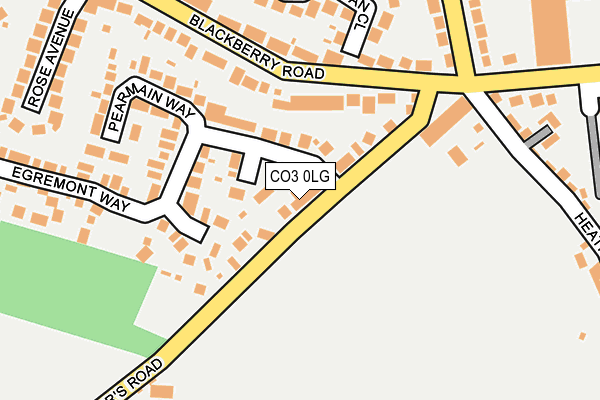 CO3 0LG map - OS OpenMap – Local (Ordnance Survey)