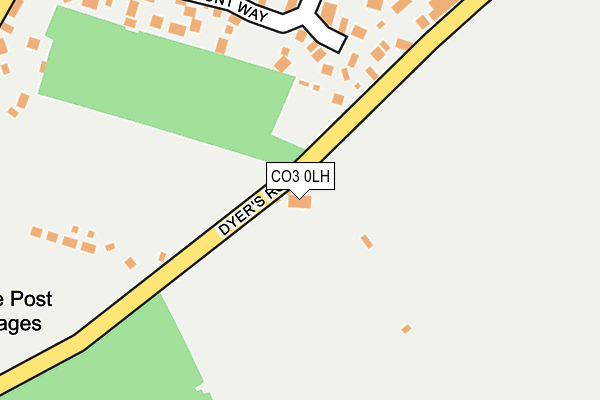 CO3 0LH map - OS OpenMap – Local (Ordnance Survey)