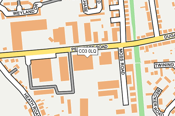 CO3 0LQ map - OS OpenMap – Local (Ordnance Survey)