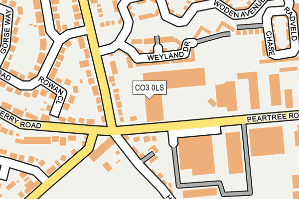 CO3 0LS map - OS OpenMap – Local (Ordnance Survey)