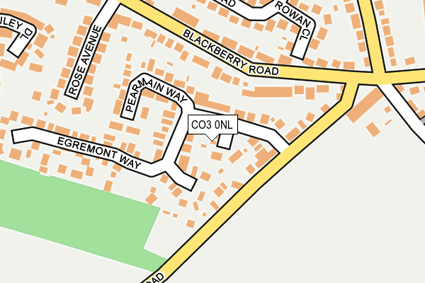 CO3 0NL map - OS OpenMap – Local (Ordnance Survey)