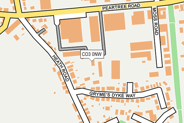 CO3 0NW map - OS OpenMap – Local (Ordnance Survey)