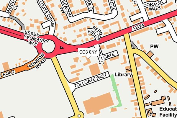 CO3 0NY map - OS OpenMap – Local (Ordnance Survey)